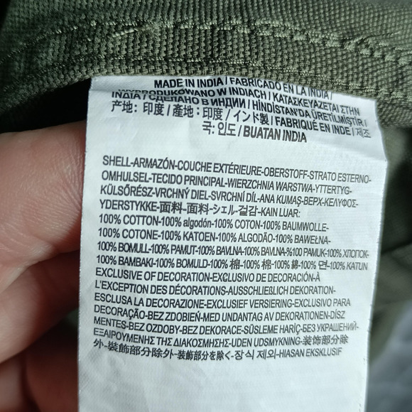 Vans Jacket Mens Medium Olive Green Drill Chore Coat Workwear Utility Pockets - Picture 10 of 10